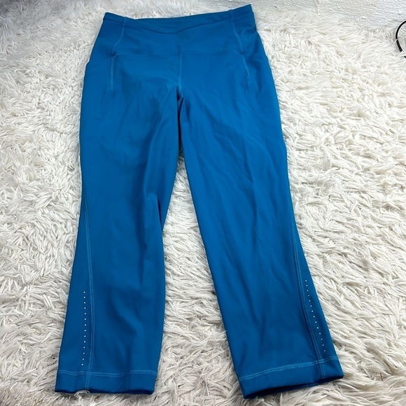 Lululemon Swift Speed High-Rise Crop 21" Blue - Picture 1 of 7